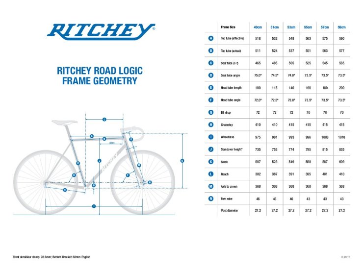 ritchey road logic 2018 skyline blue veloacier